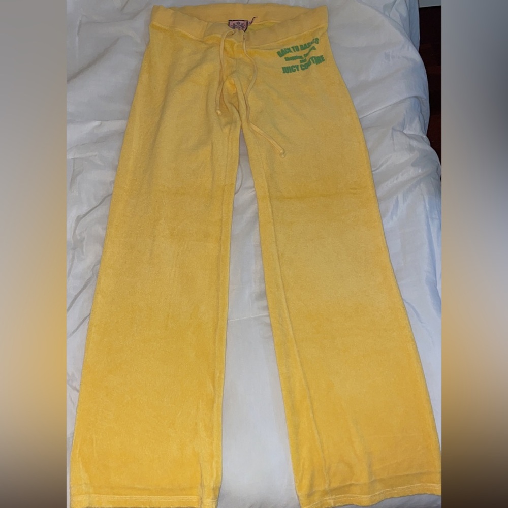 Vintage Yellow Terrycloth juicy pants